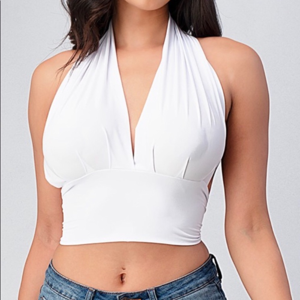 White Crop Top